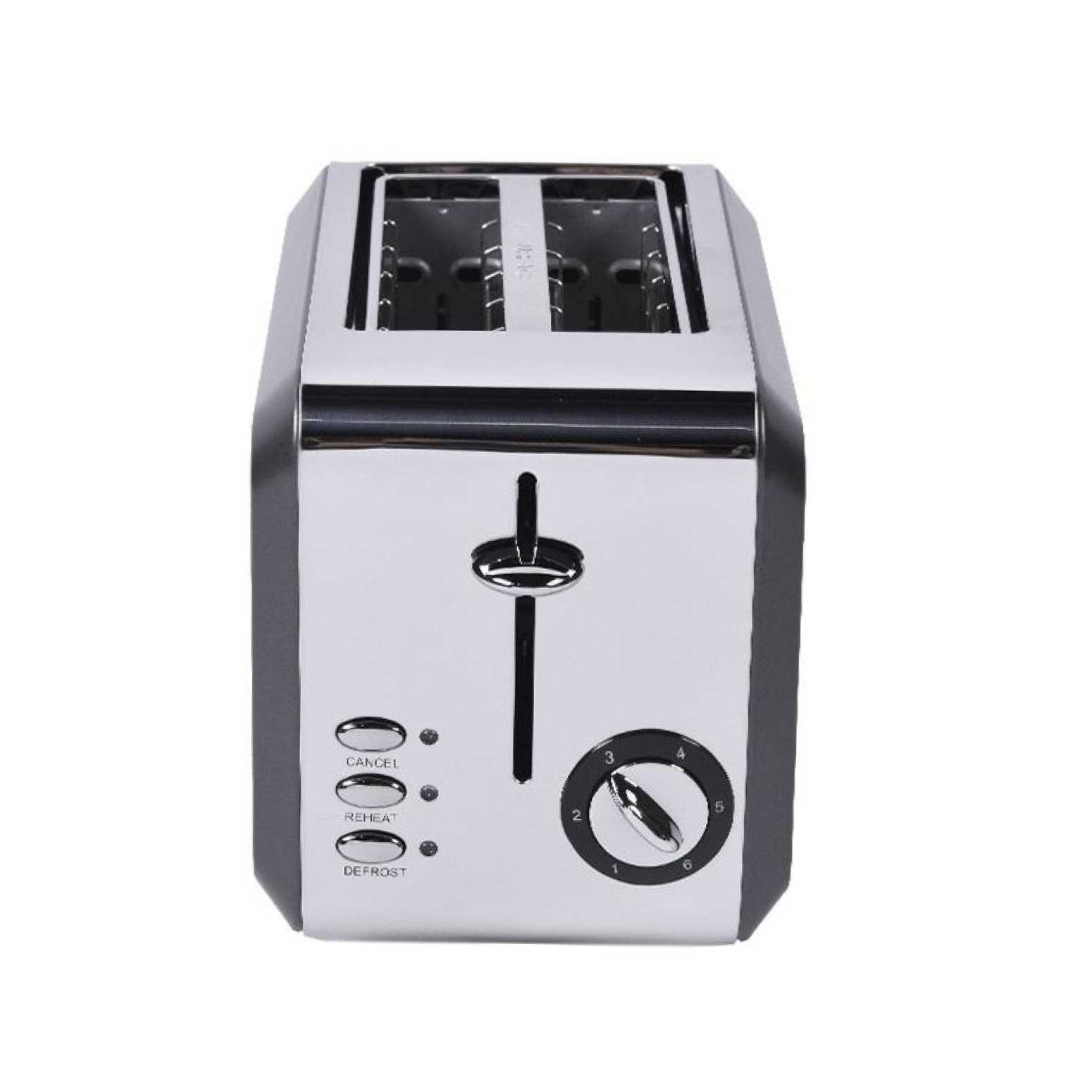 Berghoff Gem Titan Parlak Gümüş Siyah İki Dilim Ekmek Kızartma Makinesi - 2