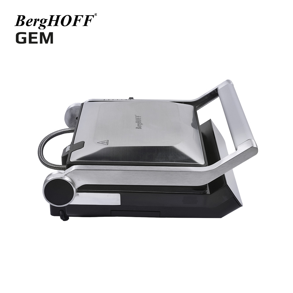 BergHOFF GEM TITAN Gümüş Gri Çelik Izgara ve Tost Makinesi - 4