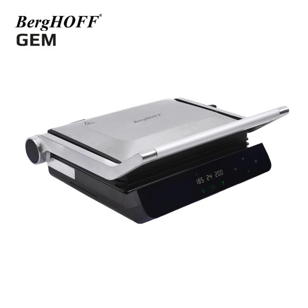 BergHOFF GEM TITAN Gümüş Gri Çelik Izgara ve Tost Makinesi - 3