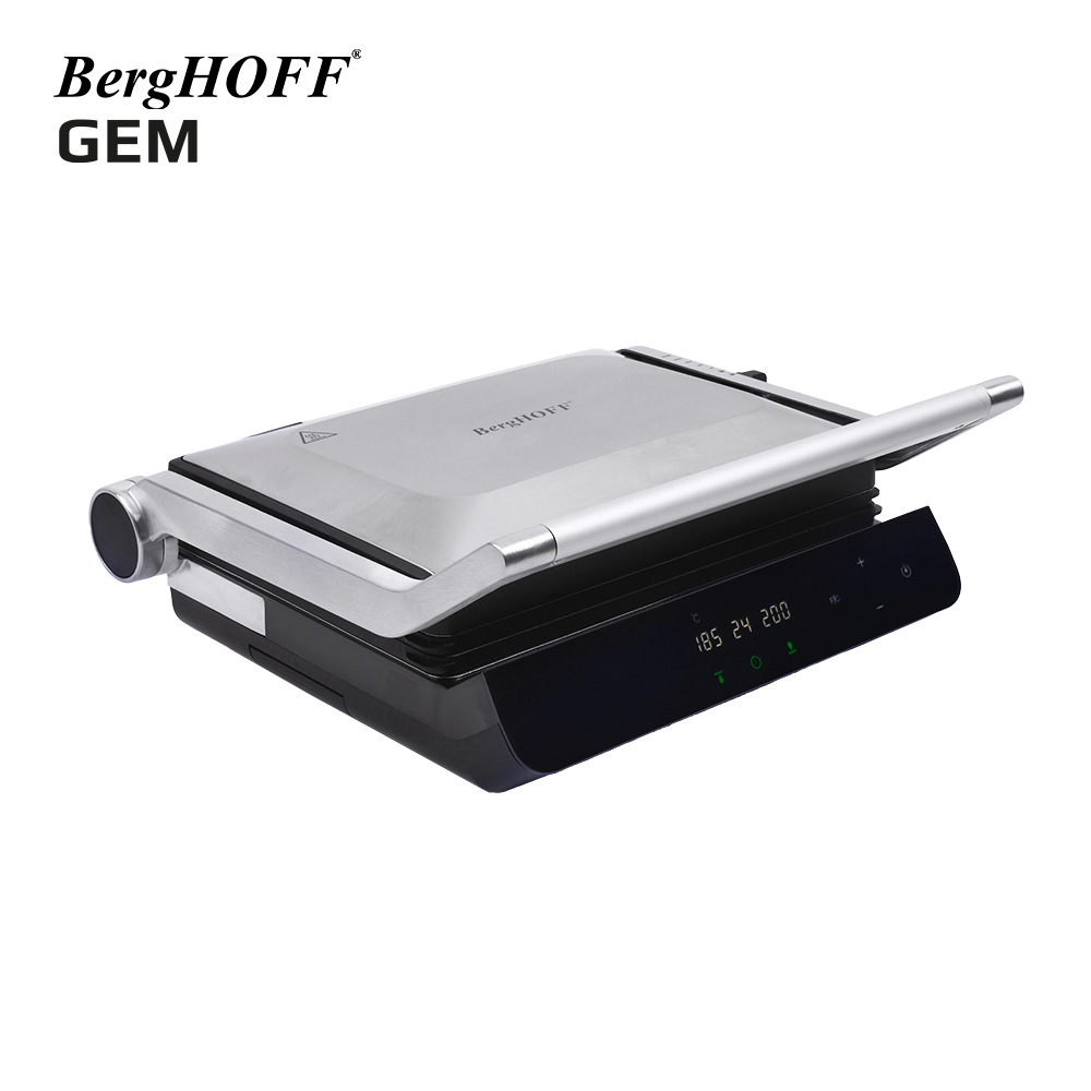 BergHOFF GEM TITAN Gümüş Gri Çelik Izgara ve Tost Makinesi - 3