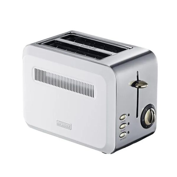 BERGHOFF - Berghoff Gem Titan Parlak Gümüş Beyaz İki Dilim Ekmek Kızartma Makinesi BERGHOFF - Berghoff Gem Titan Parlak Gümüş Beyaz İki Dilim Ekmek Kızartma Makinesi