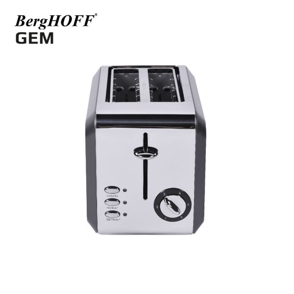 BERGHOFF - BergHOFF GEM TITAN Parlak Gümüş Gri İki Dilim Ekmek Kızartma Makinesi (1)