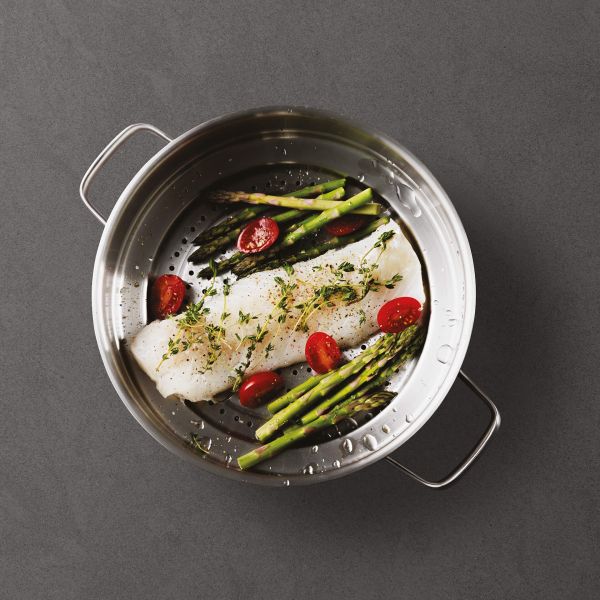 BERGHOFF - Berghoff Graphite 18/10 Paslanmaz Çelik Buharda Pişirici Süzgeç 20-24 cm (1) BERGHOFF - Berghoff Graphite 18/10 Paslanmaz Çelik Buharda Pişirici Süzgeç 20-24 cm (1)