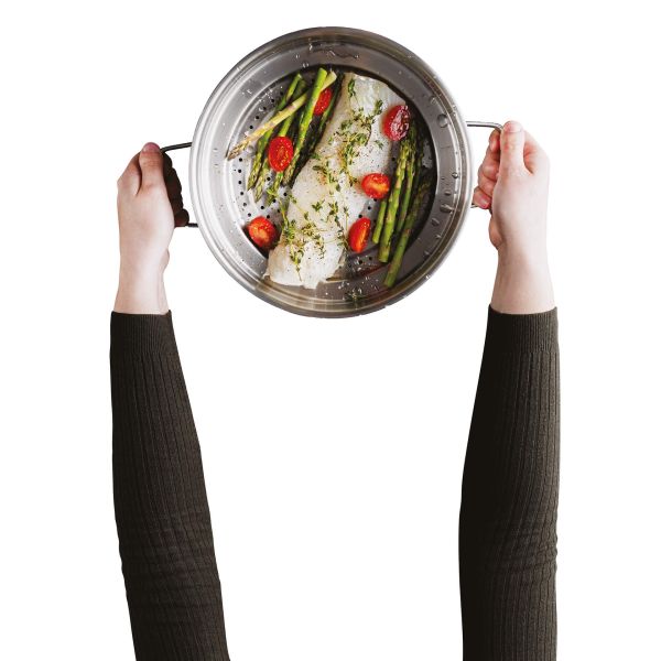 Berghoff Graphite 18/10 Paslanmaz Çelik Buharda Pişirici Süzgeç 20-24 cm - 3