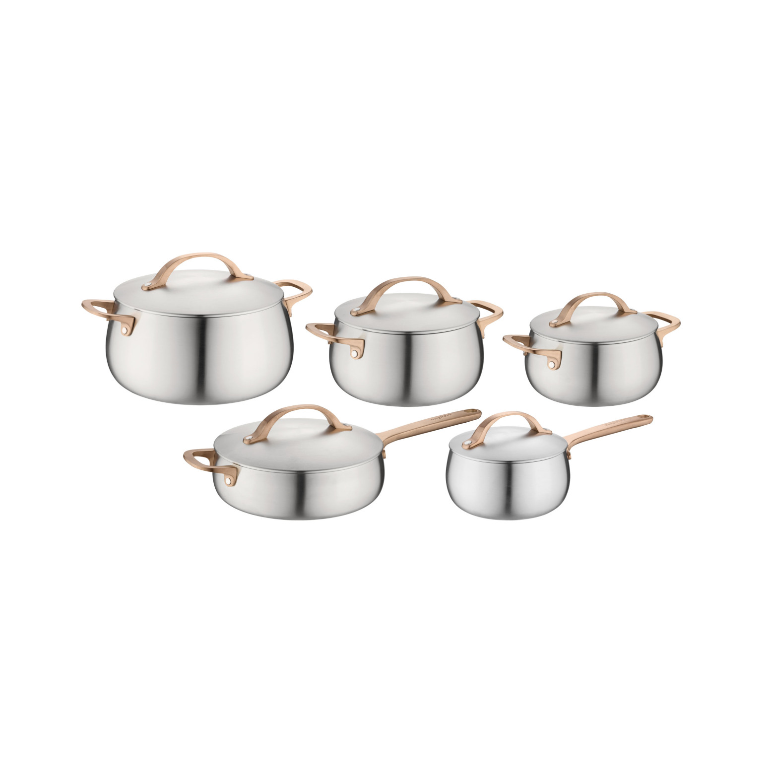 Berghoff Home Belly 10lu Tencere Seti Warm Pembe - 1