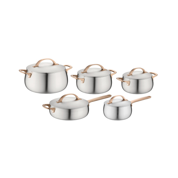 Berghoff Home Belly 10lu Tencere Seti Warm Pembe - 1