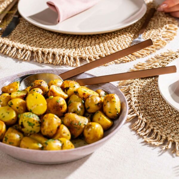 Berghoff Home Belly 2 Parçalı Salata Servis Seti Füme Siyah (1)
