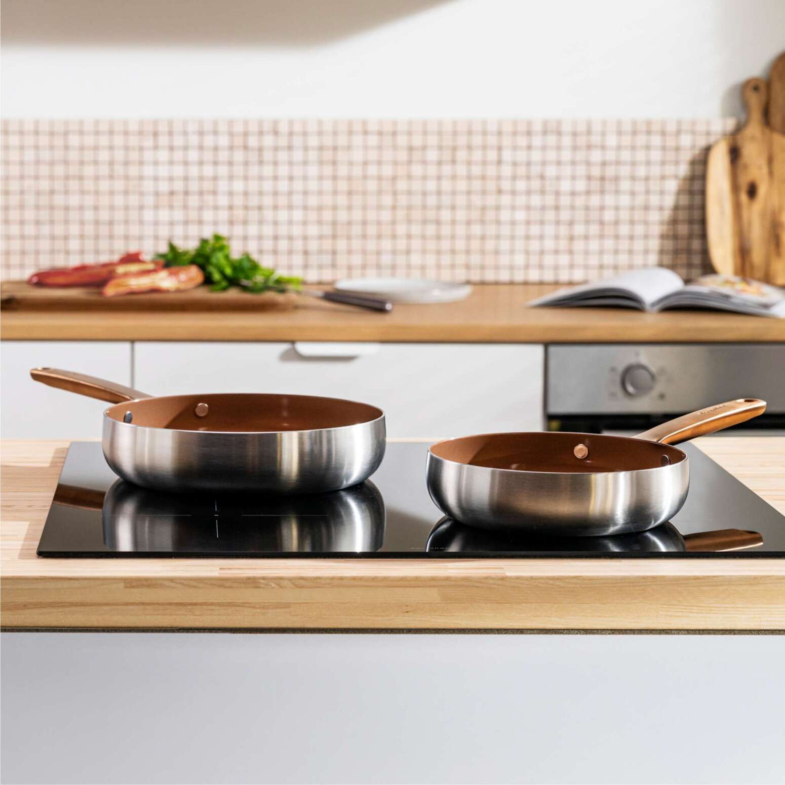 Berghoff Home Belly 2li Yapışmaz Tava Seti 20-24cm Warm Pembe - 2