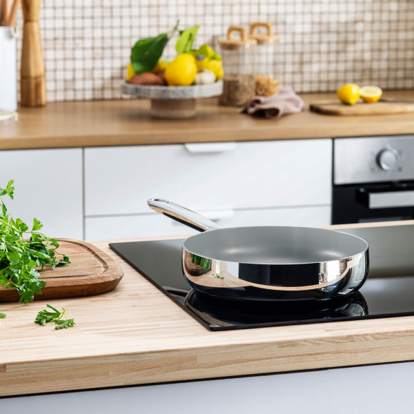 Berghoff Home Belly 2li Yapışmaz Yüzeyli Tava Seti 20-24cm Stellar Çelik (1)