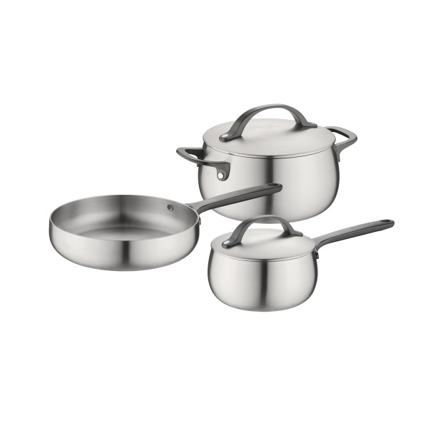 Berghoff Home Belly 5li Tencere Seti Smokey Siyah