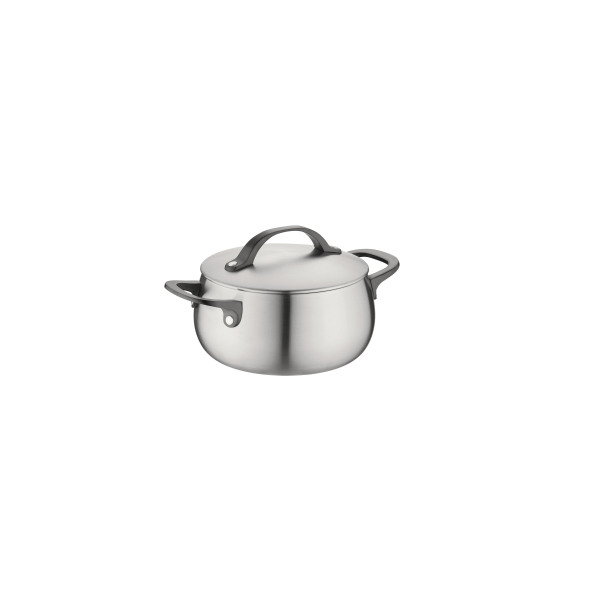 Berghoff Home Belly Kapaklı Güveç Tenceresi 18cm Füme Siyah