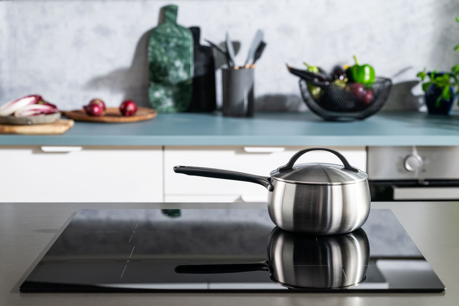 Berghoff Home Belly Kapaklı Tencere 16cm Füme Siyah - 3