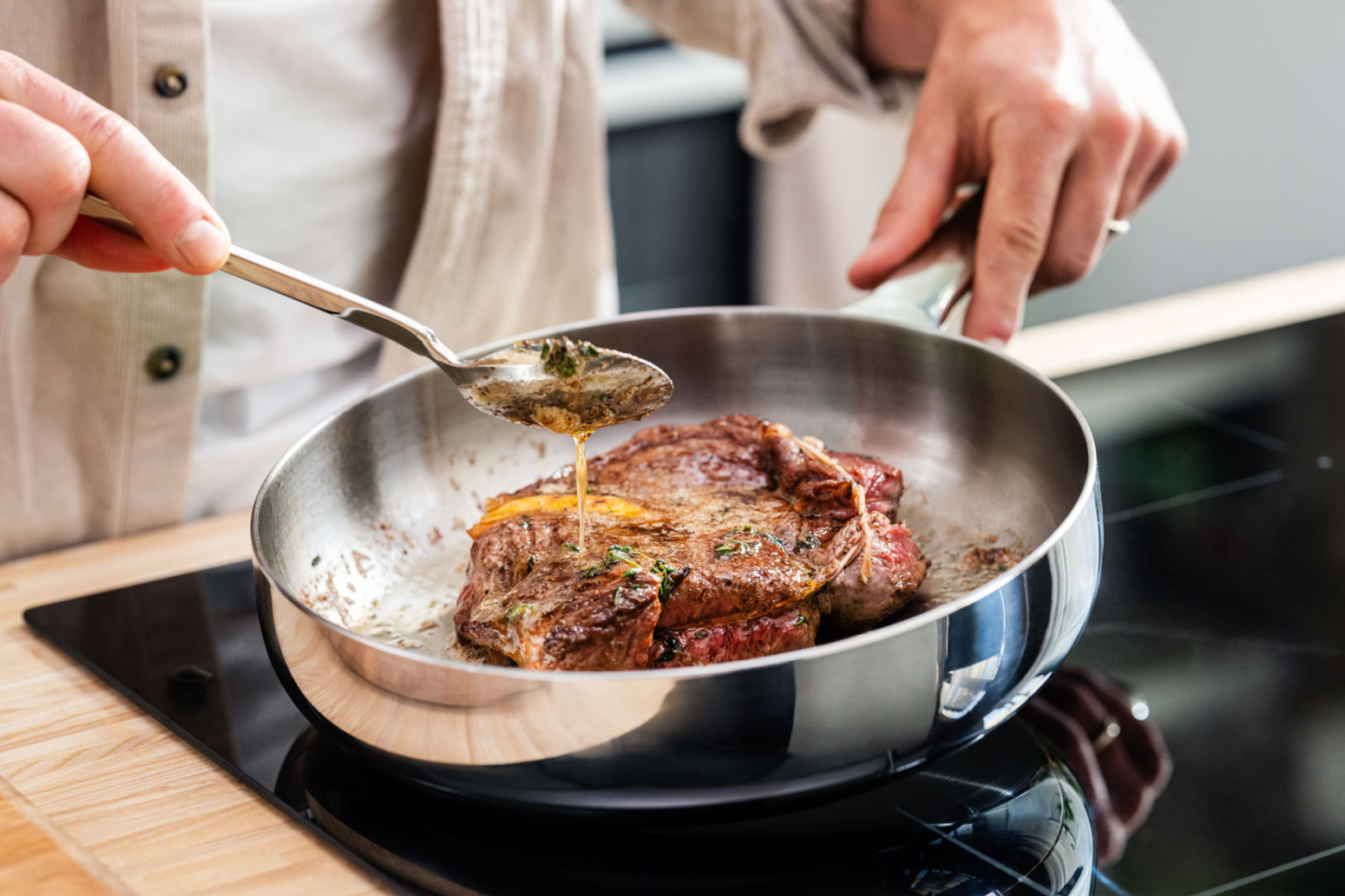 Berghoff Home Belly Kızartma Tavası 20cm Stellar Çelik - 3