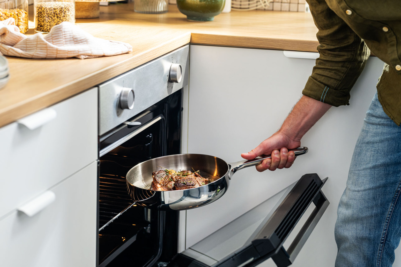 Berghoff Home Belly Kızartma Tavası 24cm Stellar Çelik - 4