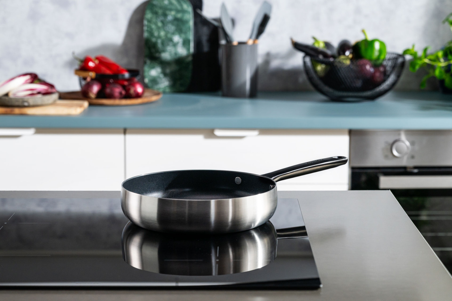 Berghoff Home Belly Yapışmaz Kızartma Tavası 28cm Füme Siyah - 2