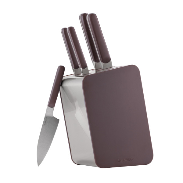 Berghoff Home Elements 6lı Bıçak Bloğu Seti Peppercorn - 3