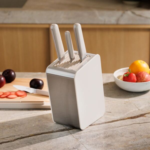 Berghoff Home Elements Dikdörtgen Bıçak Blok Mushroom (1)