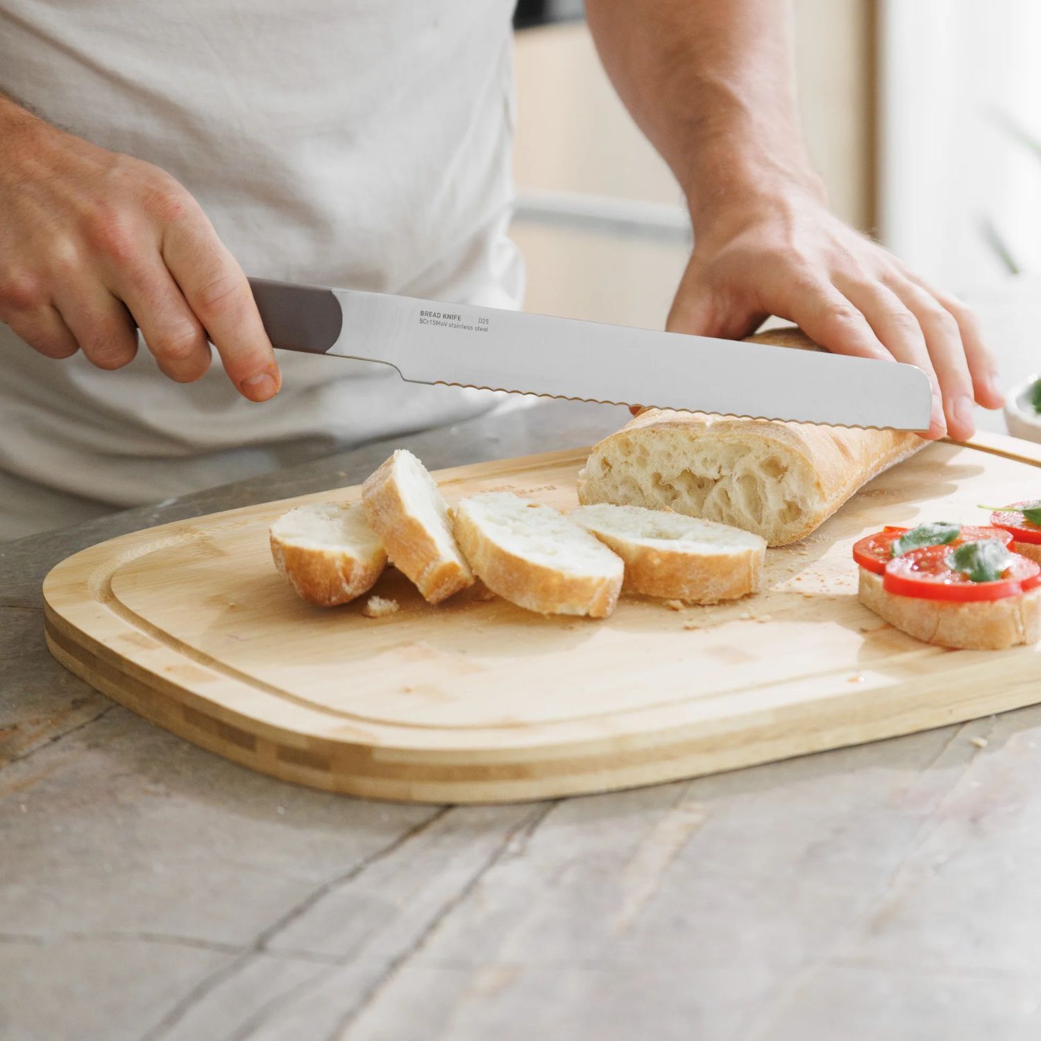 Berghoff Home Elements Ekmek Bıçağı 20cm Peppercorn - 2