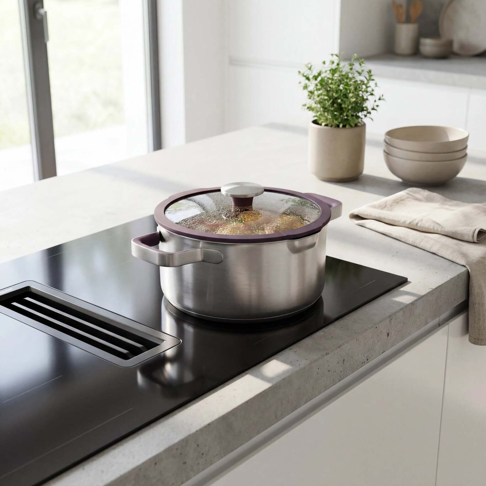 Berghoff Home Elements Kapaklı Güveç Tenceresi 24cm Peppercorn - 2