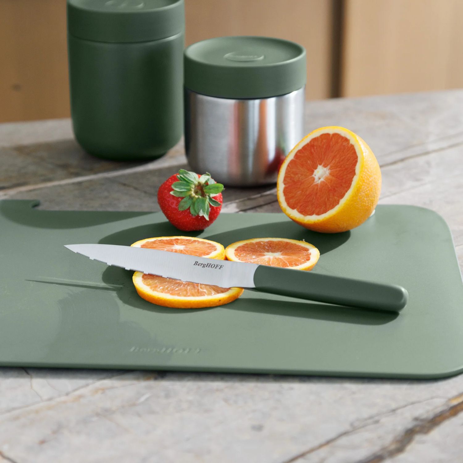 Berghoff Home Elements Tırtıklı Çok Amaçlı Bıçak 11,50cm Thyme - 2