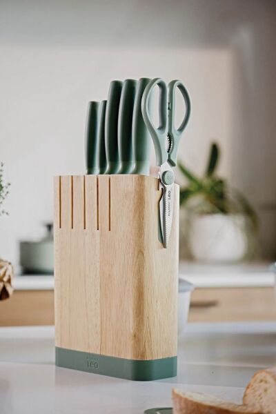 Berghoff Leo 18/10 Paslanmaz Çelik Bıçak Bloğu 6 Parça Seti (1)