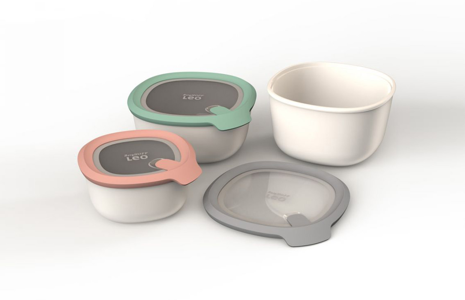 Berghoff Leo 3lü Kapaklı Saklama Kabı Seti - 1