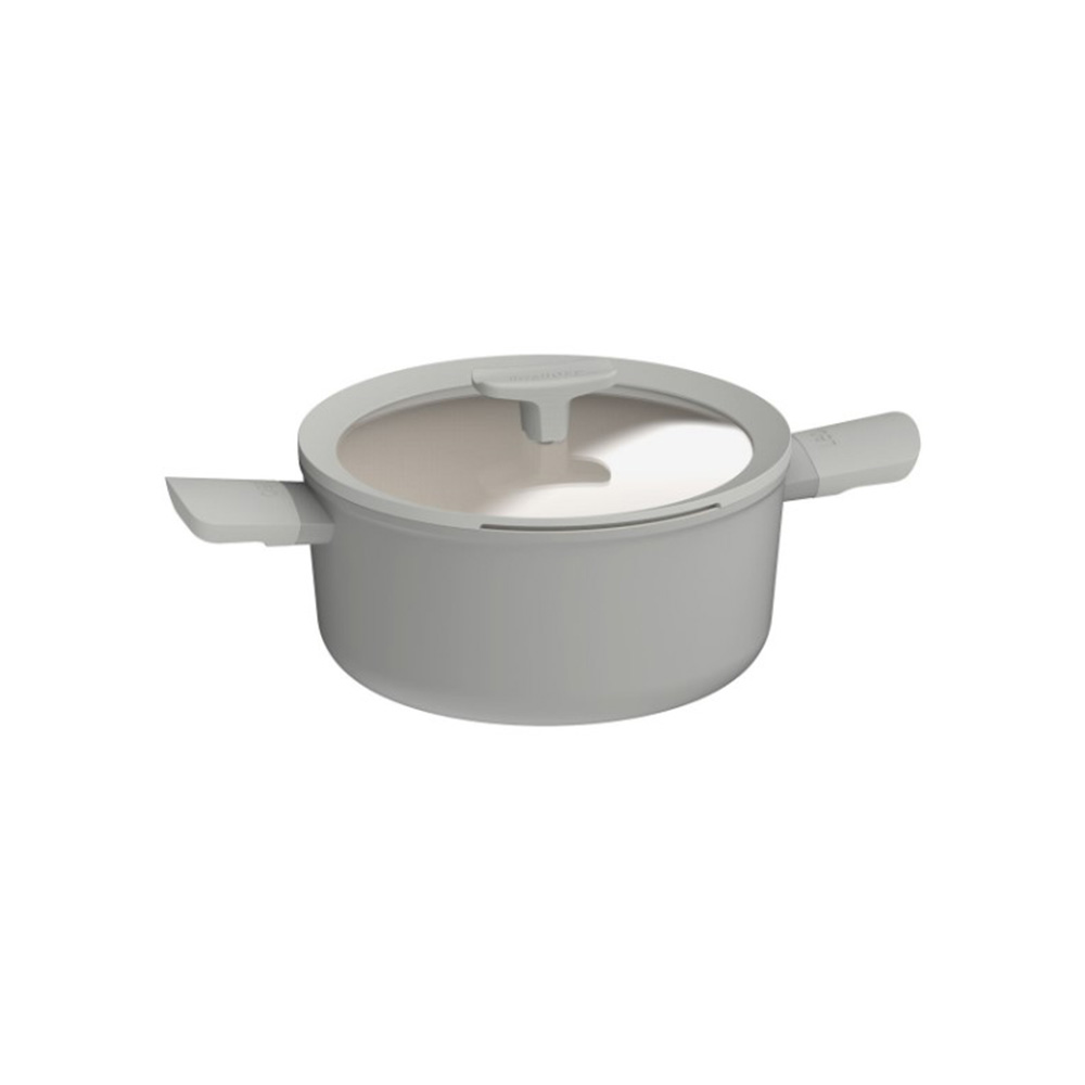Berghoff Balance Moonmist Yapışmaz Seramik Kapaklı Tencere 24x11,5 cm - 1