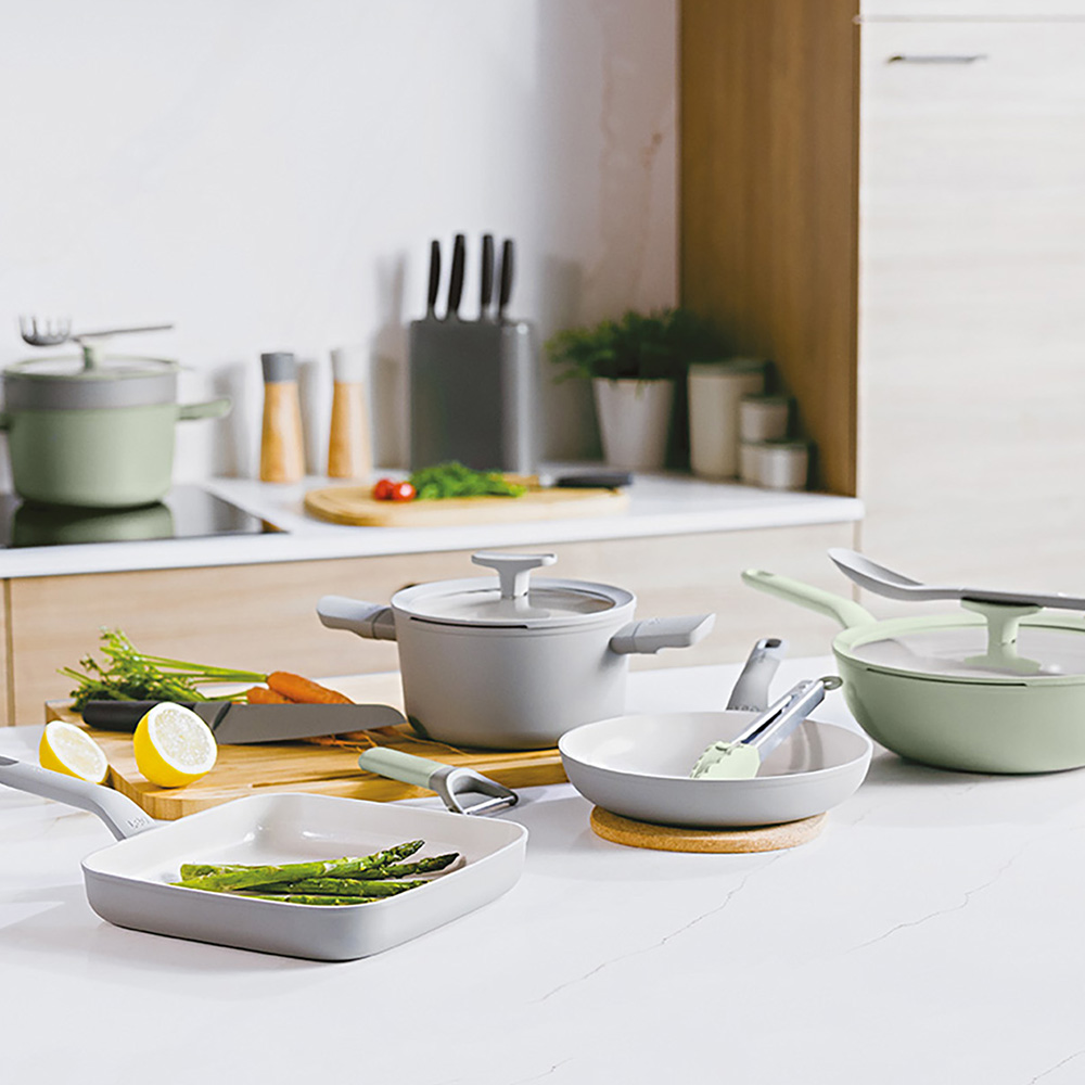 Berghoff Balance Moonmist Yapışmaz Seramik Kapaklı Tencere 24x11,5 cm - 2