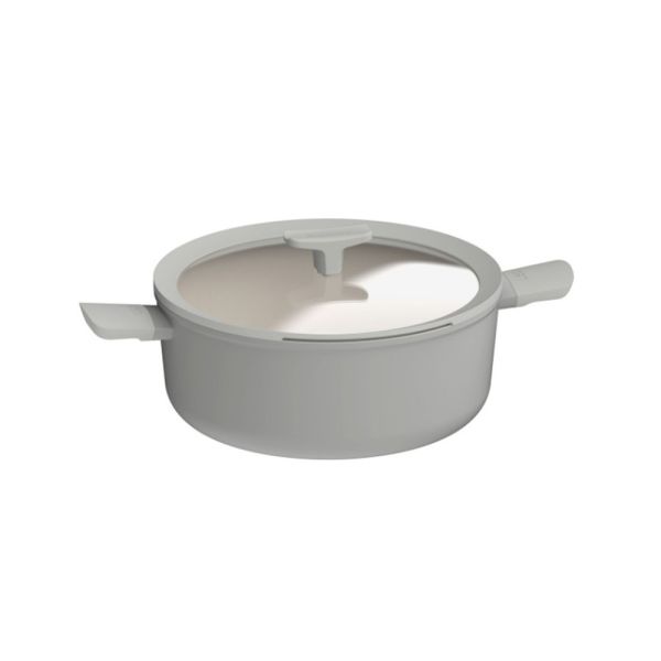 Berghoff Balance Moonmist Yapışmaz Seramik Kapaklı Tencere 28 cm - 1