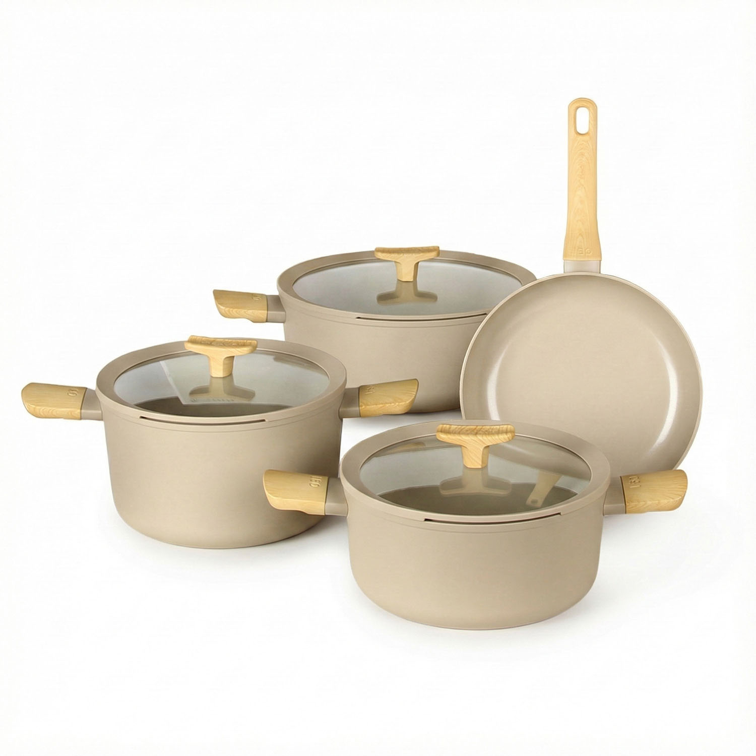 Berghoff Leo Balance 7 Parça Tencere Seti Latte - 1