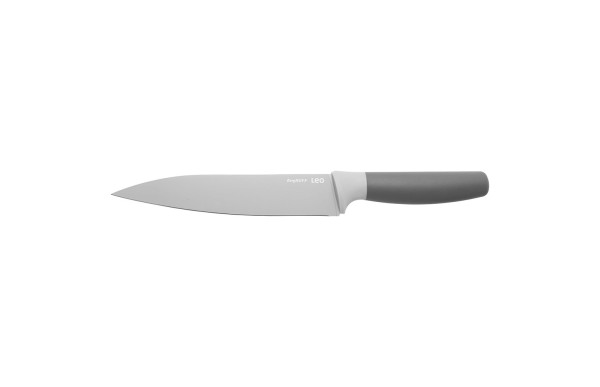 Berghoff Leo 18/10 Paslanmaz Çelik Bambu Kesme Tahtası ve 2 Parça Bıçak ve Servis Çatalı Seti (1)