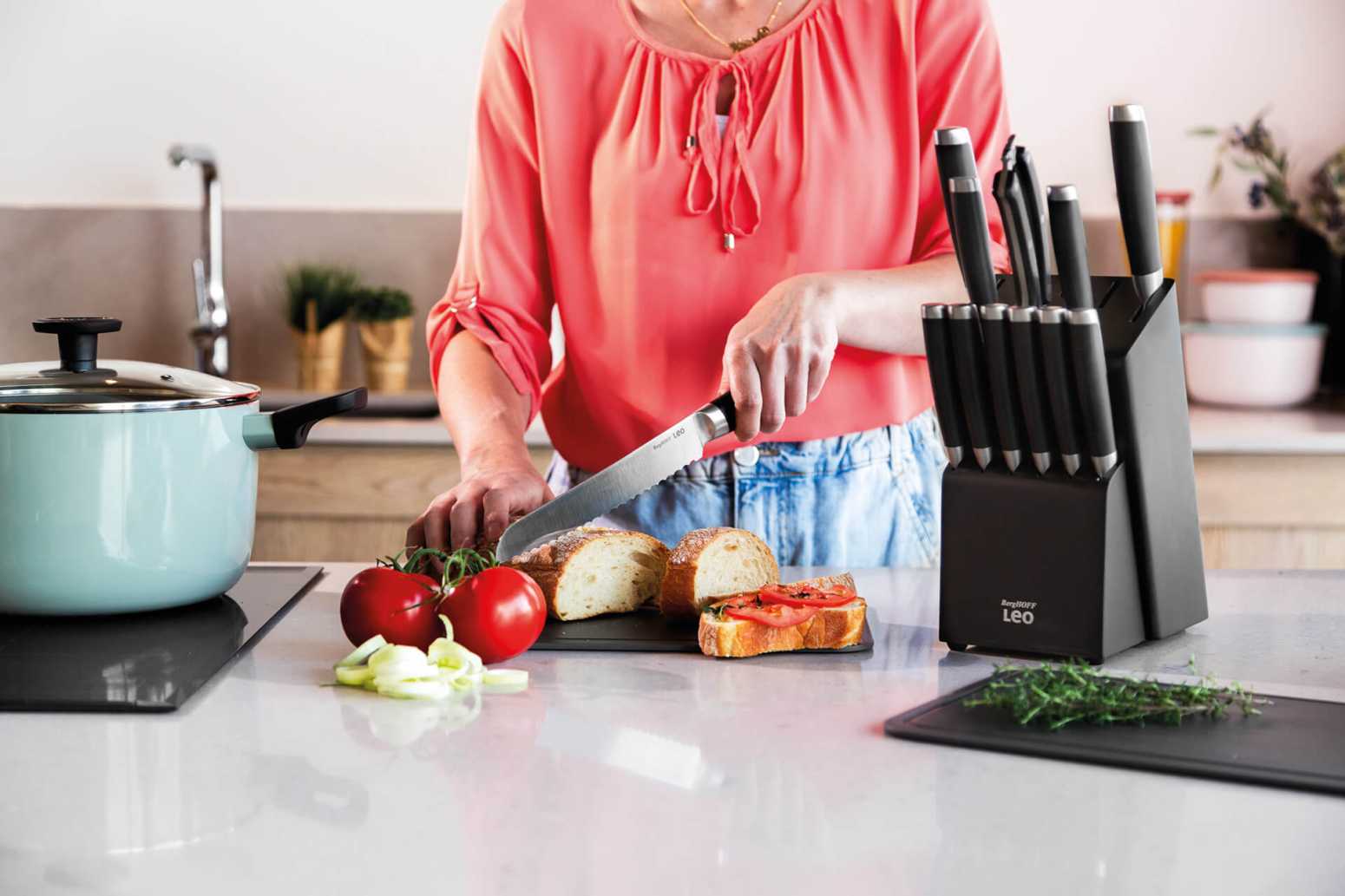 Berghoff Leo 18/10 Paslanmaz Çelik Ekmek Bıçağı 20 cm - 2