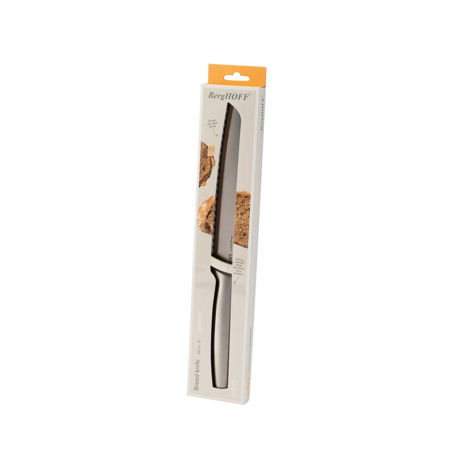 Berghoff Leo 18/10 Paslanmaz Çelik Ekmek Bıçağı 20 cm - 3