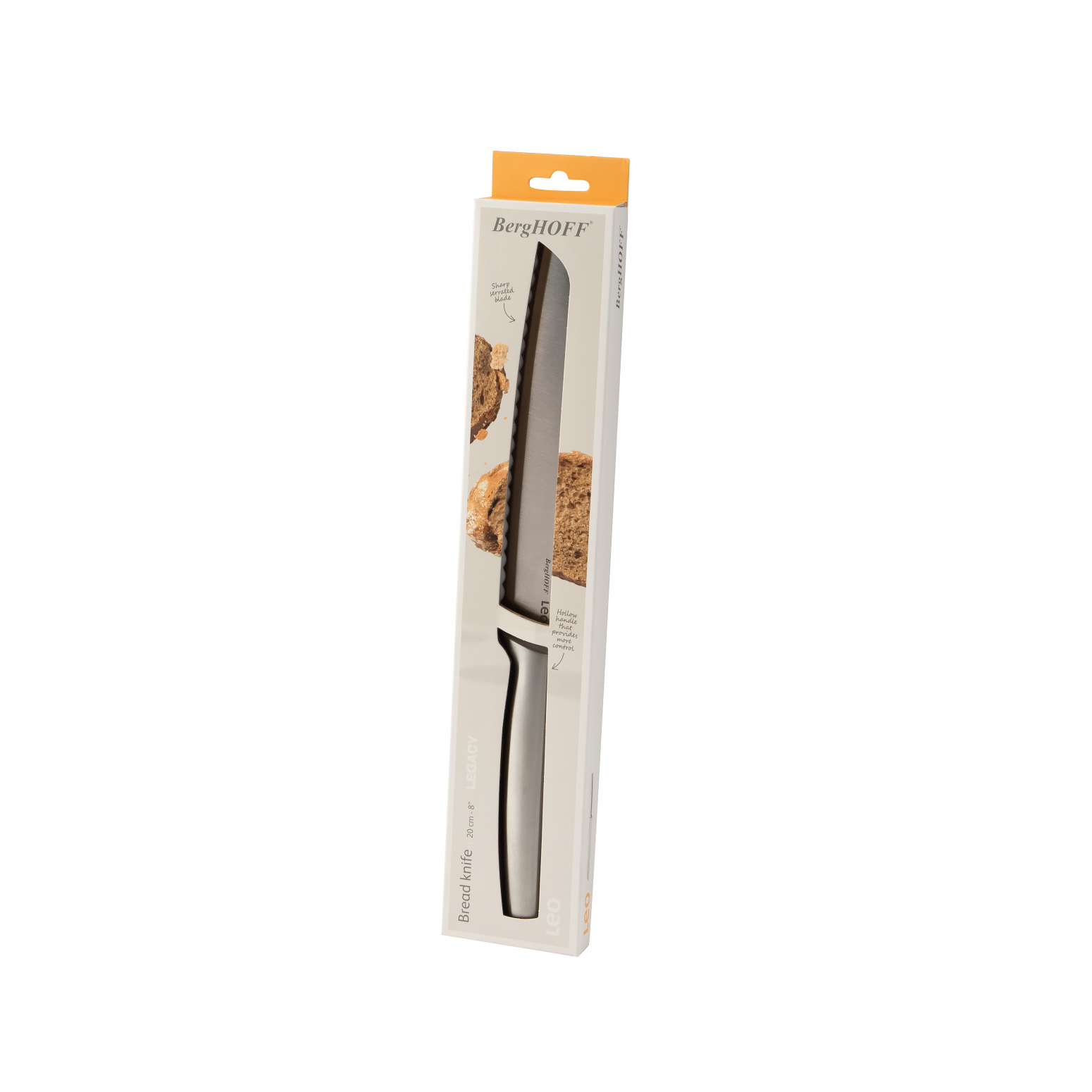 Berghoff Leo 18/10 Paslanmaz Çelik Ekmek Bıçağı 20 cm - 3
