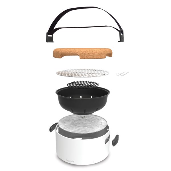 Berghoff Leo Masa Üstü Beyaz Mangal - 3