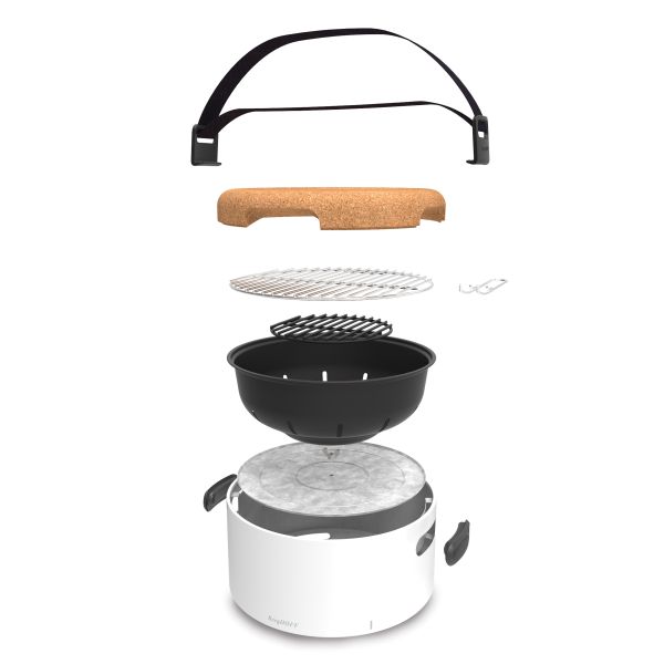 Berghoff Leo Masa Üstü Beyaz Mangal - 4