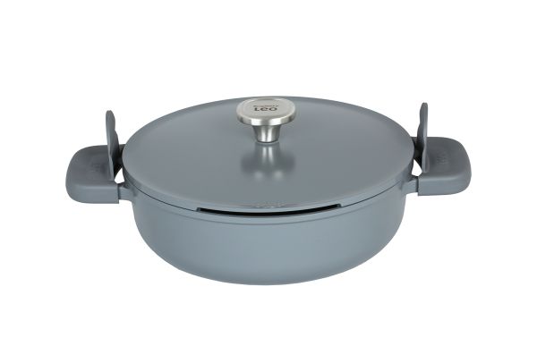 Berghoff Leo Phantom Kapakli Yapişmaz Sote Tavasi 28 Cm Smoked Grey