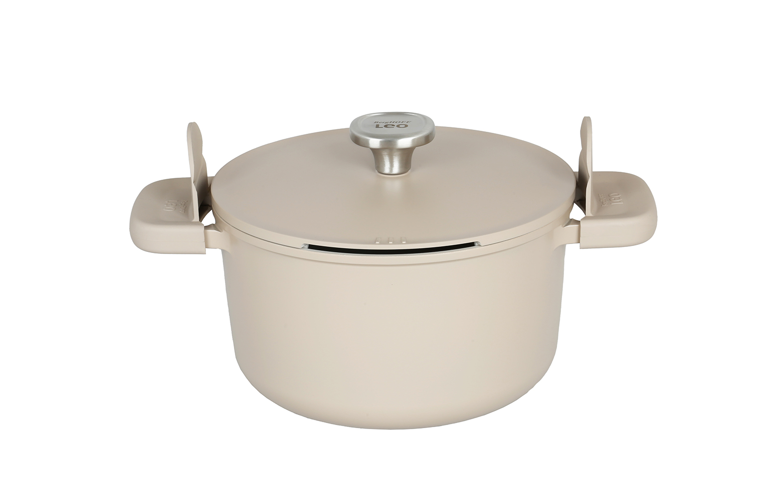 Berghoff Leo Phantom Kapakli Yapişmaz Derin Tencere 24 Cm Latte - 1