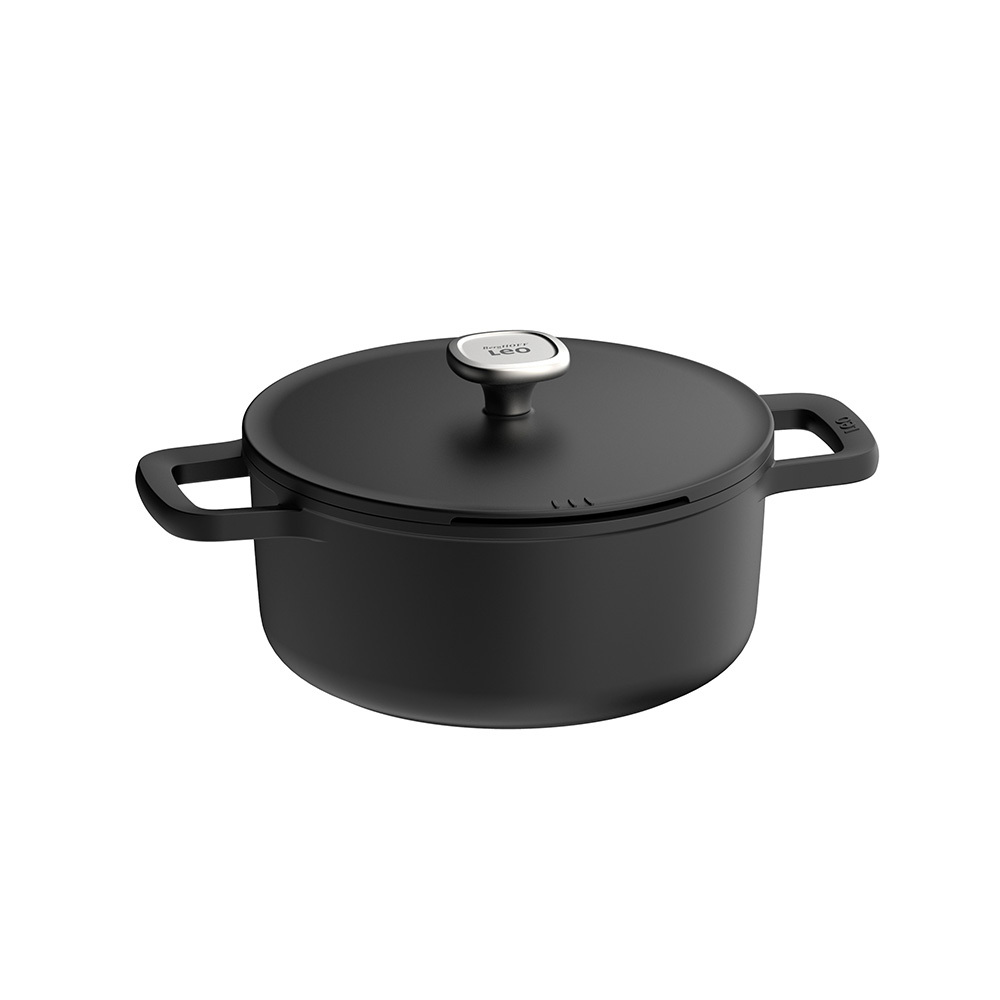 BergHOFF LEO Phantom Yapışmaz Kapaklı Tencere 24 cm - 1