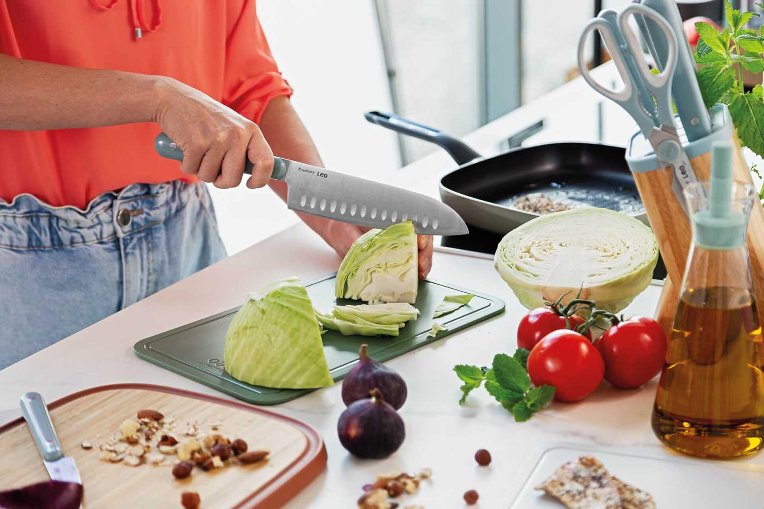 Berghoff Leo 18/10 Paslanmaz Çelik Santoku Bıçağı 17,5 cm - 2