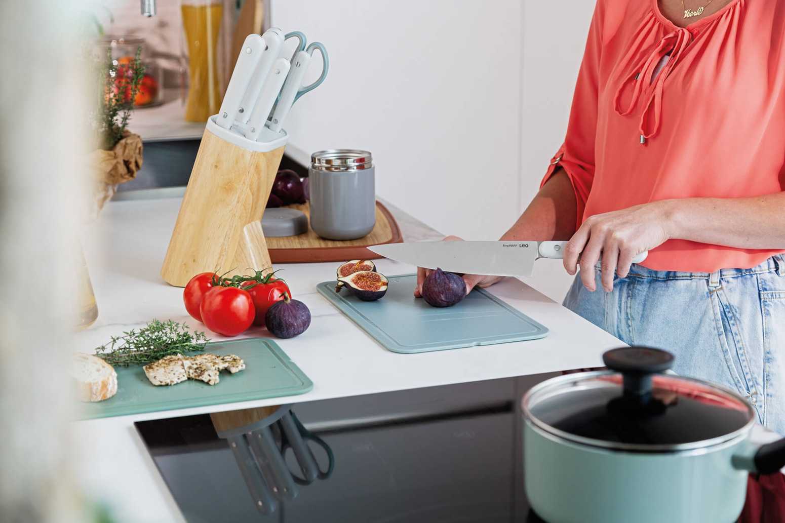 Berghoff Leo 18/10 Paslanmaz Çelik Beyaz Şef Bıçağı 20 Cm - 2