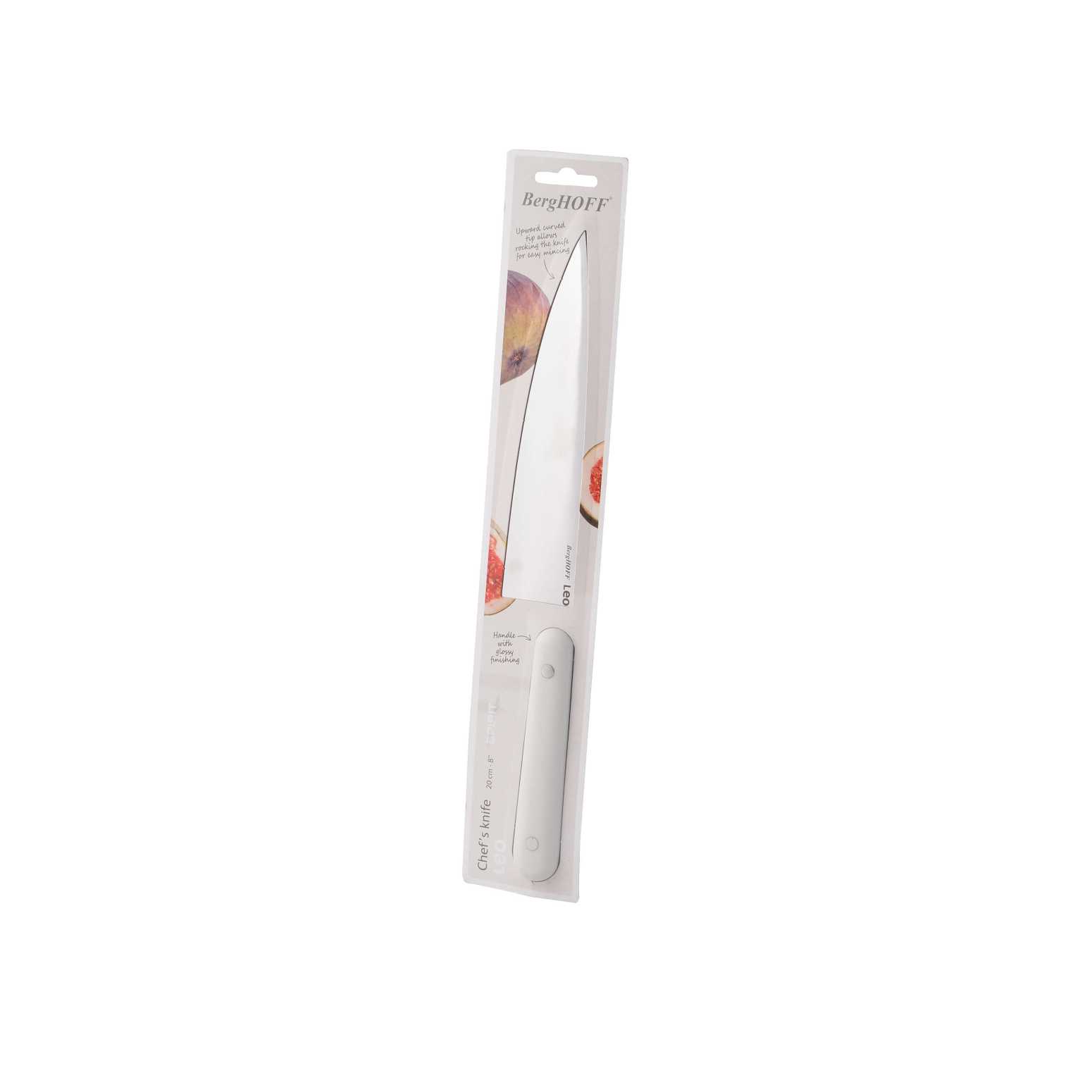 Berghoff Leo 18/10 Paslanmaz Çelik Beyaz Şef Bıçağı 20 Cm - 3