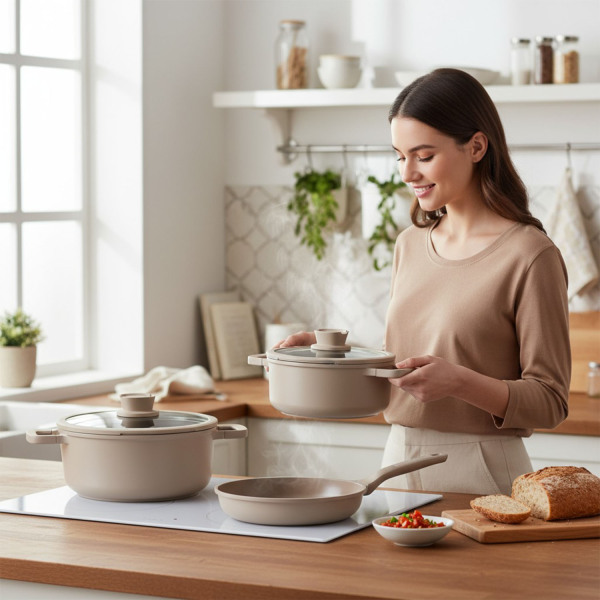 Berghoff Leo Stone 7 Parça Tencere Tava Set - 4