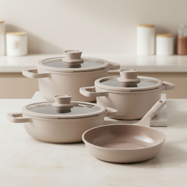 Berghoff Leo Stone 7 Parça Tencere Tava Set (1)