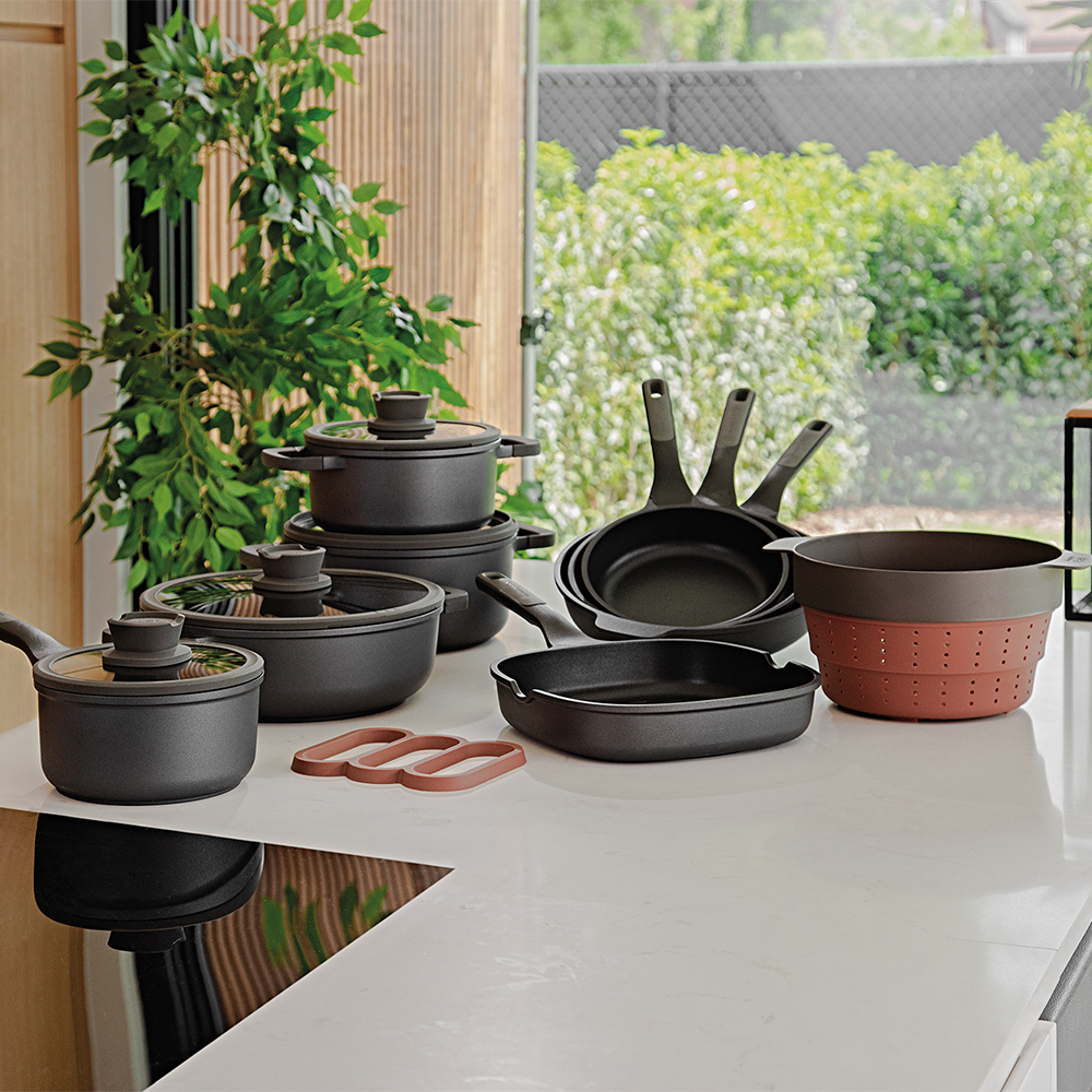 BergHOFF LEO STONE Yapışmaz Alüminyum Döküm  Kızartma Tavası 24 cm - 4