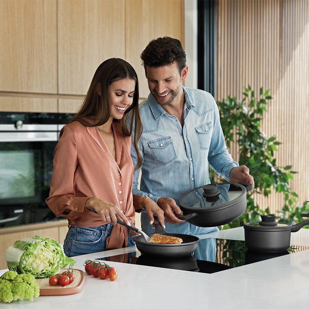 BergHOFF LEO STONE Yapışmaz Alüminyum Döküm Kızartma Tavası 28 cm - 3