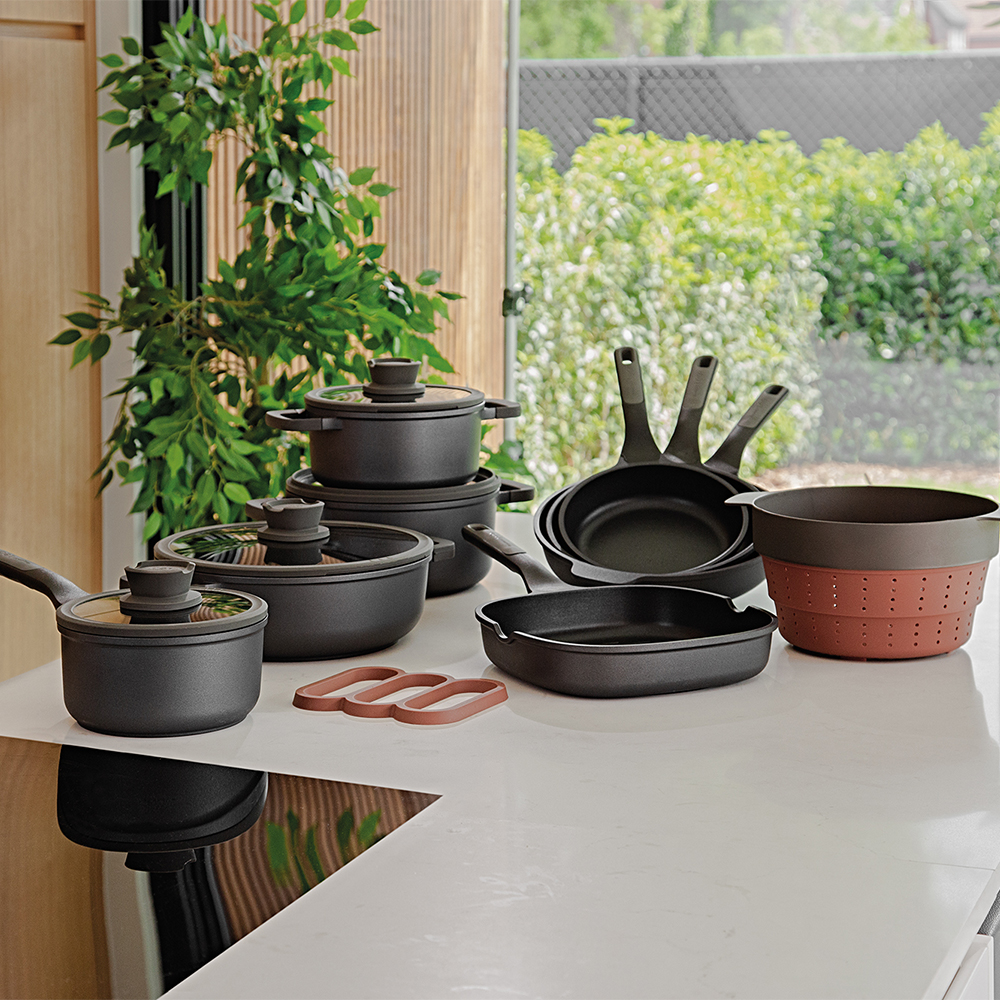 BergHOFF LEO STONE Yapışmaz Alüminyum Döküm Kızartma Tavası 28 cm - 4