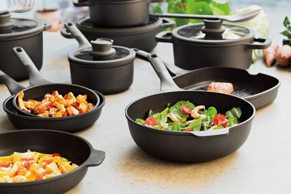 BergHOFF LEO STONE Yapışmaz Alüminyum Döküm Wok Tava 30 cm - 4