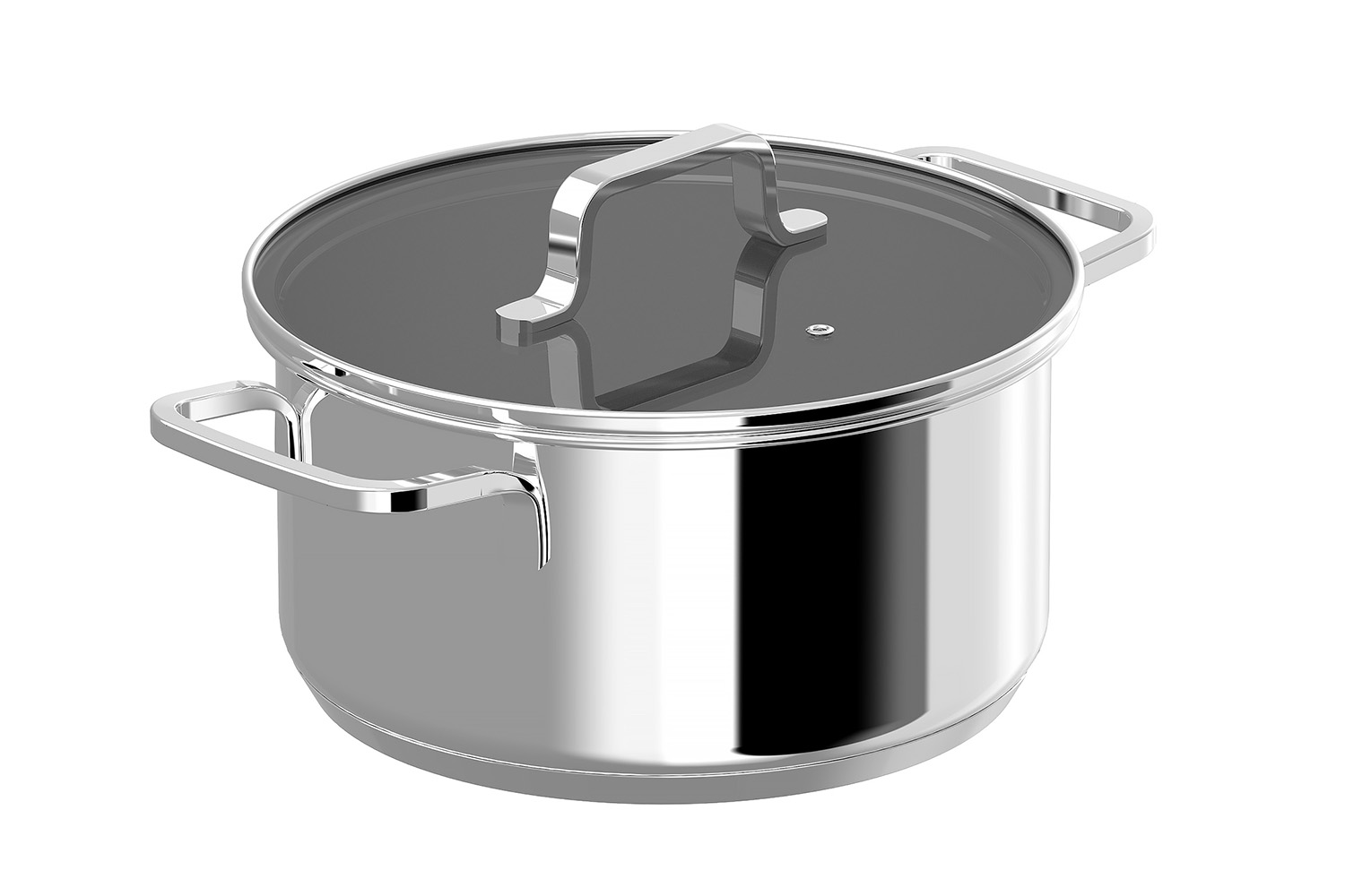 BerhgHOFF Dina Helix Paslanmaz Çelik Kapaklı Güveç Tenceresi 20cm - 1