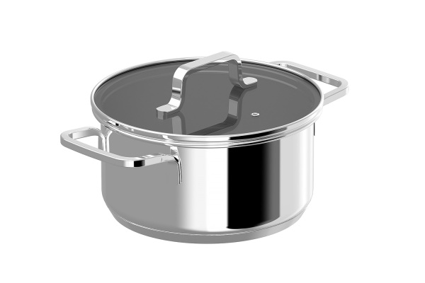 BerhgHOFF Dina Helix Paslanmaz Çelik Kapaklı Güveç Tenceresi 18cm - 1